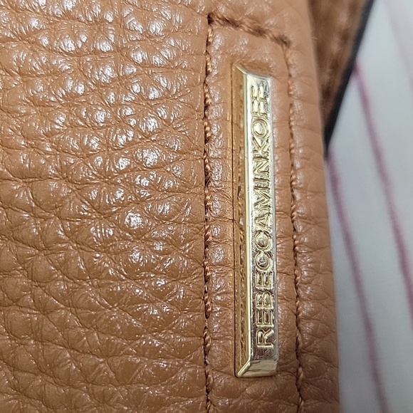 REBECCA MINKOFF Pebble Grained Brown Small Leather Crossbody Bag - Picture 4 of 12
